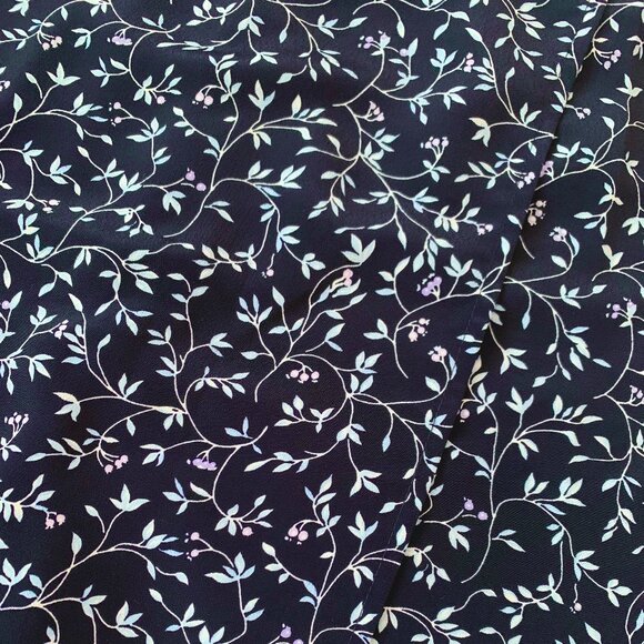 Vintage Floral Navy Blue Skort Shorts High Waisted Cottagecore Fairy Whimsigoth - Picture 7 of 13